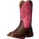 Roper Toddler Texsis Wide Square Toe Cowgirl Boots - Pink/Brown