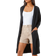 Roman Knitted Longline Cardigan - Black