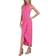 Julia Jordan Knot Neck Tulip Hem Midi Dress - Pink