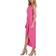 Julia Jordan Knot Neck Tulip Hem Midi Dress - Pink