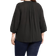 NYDJ Pintuck Blouse Plus Size - Black