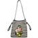 Betsey Johnson Fun Bucket Bag - Black/White