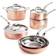 Lagostina Martellata Cookware Set with lid 10 Parts