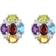 Celebration Gems Cluster Earrings - Silver/Multicolour