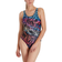 Speedo Women's Placement U-Back Swimsuit - Black/Red