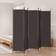 vidaXL 5-Panel Brown Room Divider 249.9x199.9cm