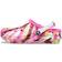 Crocs Kid's Classic Lined Marbled Clog - Electric Pink/Multi