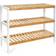 Songmics Bamboo Natural/White Skoställ 70x55cm