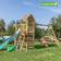 Jungle Gym Play Tower Complete Safari with Swing Stand 2 Swings & Slide