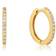 Ania Haie Huggie Hoop Earrings - Gold/Diamonds