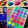 Neon Glitter Eyeshadow Palette