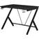 Homcom Gaming Desk with Steel Frame Black, 1080x660x770mm