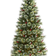 Nearly Natural Frosted Swiss Pine & Berries Christmas Tree 72"