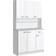 Homcom Kitchen Adjustable White Armoire 101x180cm