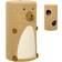 Pawhut Scratching Barrel in Bear Design 66cm