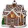 Konstsmide Gingerbread House Brown Julby 25cm