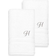 Authentic Hotel and Spa Omni Turkish Guest Towel White, Gray (76.2x40.6cm)