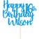 EDSG Personalised Happy Birthday Cake Decoration