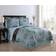 VCNY Home Leaf Bed Linen Brown, Blue (218.4x218.4)