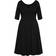 City Chic Cute Girl Elbow Sleeve Dress Plus Size - Black