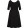 City Chic Cute Girl Elbow Sleeve Dress Plus Size - Black