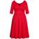 City Chic Cute Girl Elbow Sleeve Dress Plus Size - Cherry