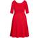 City Chic Cute Girl Elbow Sleeve Dress Plus Size - Cherry