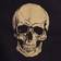 DII Gold Skull Apron Black (88.9x71.1cm)