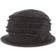 Scala Knit Wool Flower Cloche Hat - Charcoal