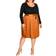City Chic Uptown Dress - Deep Caramel
