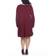 White Mark Jenara Dress Plus Size - Burgundy