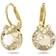 Swarovski Bella V Drop Earrings - Gold/Brown/Transparent