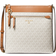 Michael Kors Jet Set Large Logo Crossbody Bag - Vanilla/Acorn