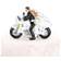 PartyDeco Wedding figure Newlyweds on Motorcycle Kakepynt