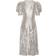 ROTATE Birger Christensen Sequin Midi Slit Dress - Silver