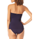 Anne Cole Twist Front Bandeaukini Swim Top - Navy