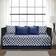 Lush Decor Edward Trellis Loose Sofa Cover Blue (190.5x99.1cm)