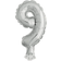 Unique ‎AN_9_Number_Foil_Cake_Topper_Silver Cake Decoration