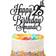 EKAM Personalised Happy Birthday Glitter Cake Decoration