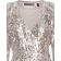 ROTATE Birger Christensen Sequin Wide Shoulder Wrap Dress - Silver