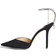 Jimmy Choo Saeda 100 Suede - Black/Crystal