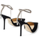 Jimmy Choo Saeda 100 Suede - Black/Crystal