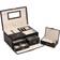 Bey-Berk 2 Level Jewellery Box - Black