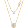 Michael Kors Pavé Disc Layering Necklace - Gold/Transparent