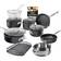 Granitestone Stackmaster Cookware Set with lid 15 Parts