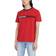 Tommy Hilfiger Men's Embroidered Flag Stripe Logo T-shirt - Red