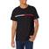 Tommy Hilfiger Men's Embroidered Flag Stripe Logo T-shirt - Jet Black