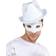 Forum Novelties White Satin Fedora Adult Costume Hat