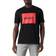 HUGO BOSS Crew Neck T-shirt with Box Logo - Black