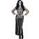 Widmann Skeleton Long Dress Costume